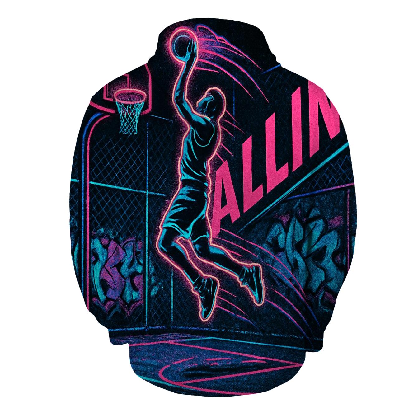 Neon Street Basketball hoodies fashion