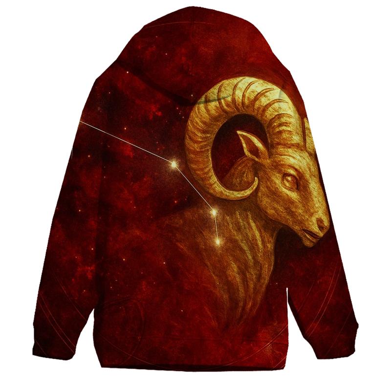 Stellar Aries Constellation Emblem hoodie trends