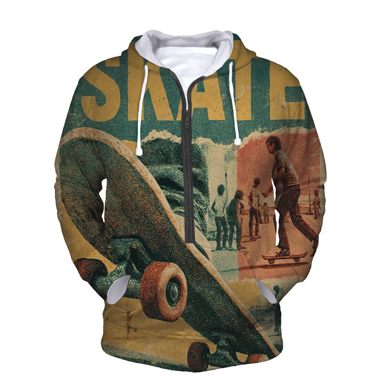 Vintage Skate Collage graphic hoodies