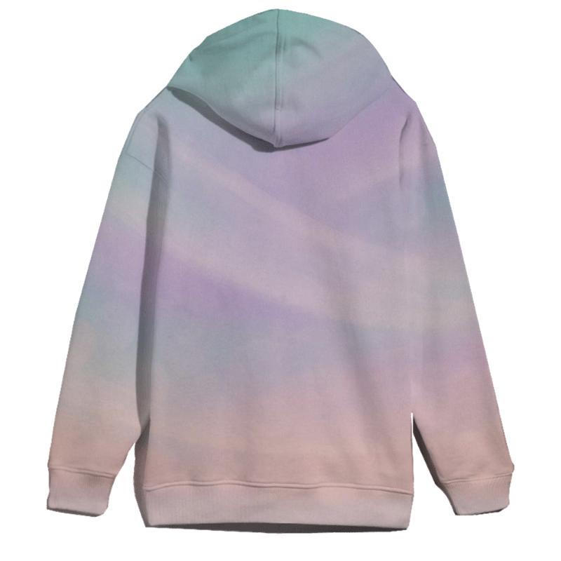 Pastel Aurora Wash graphic hoodies