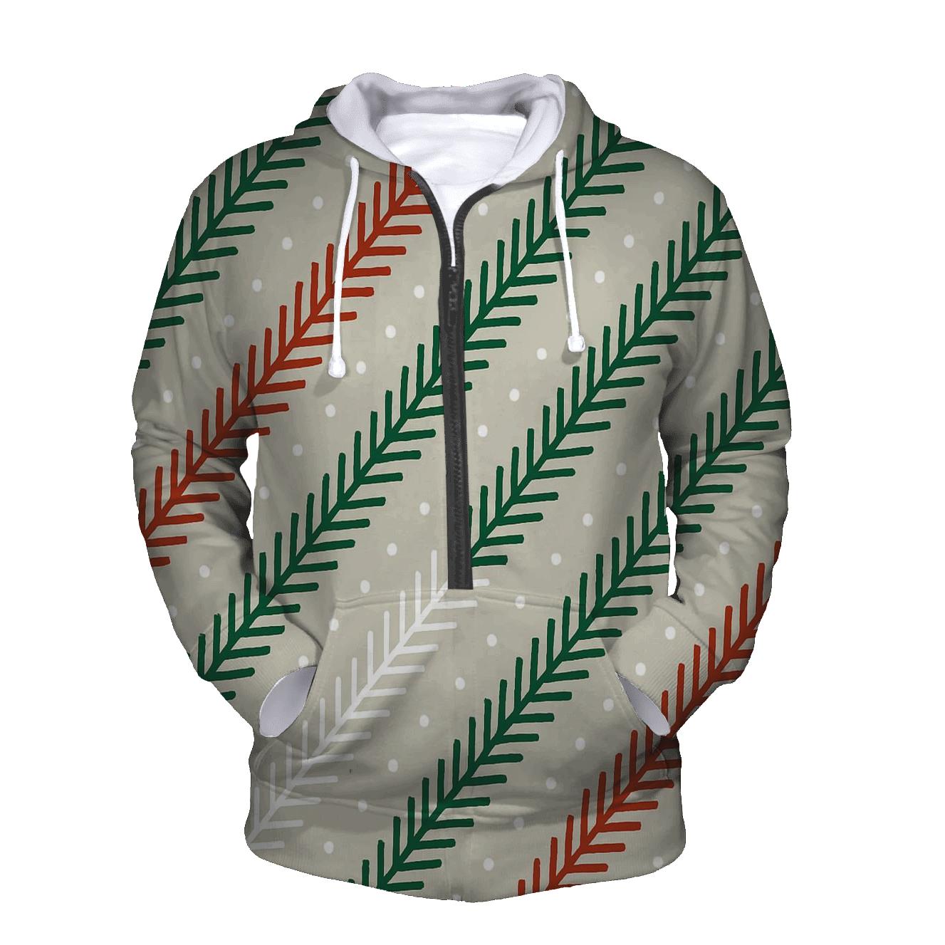 Pine Needle Waves graphic hoodies