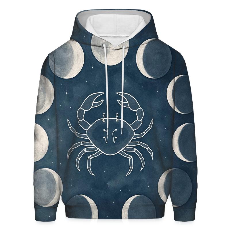 Lunar Cancer Moon Phase Cycle hoodie styles
