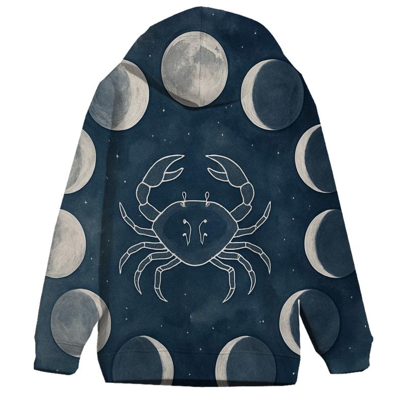 Lunar Cancer Moon Phase Cycle hoodie styles