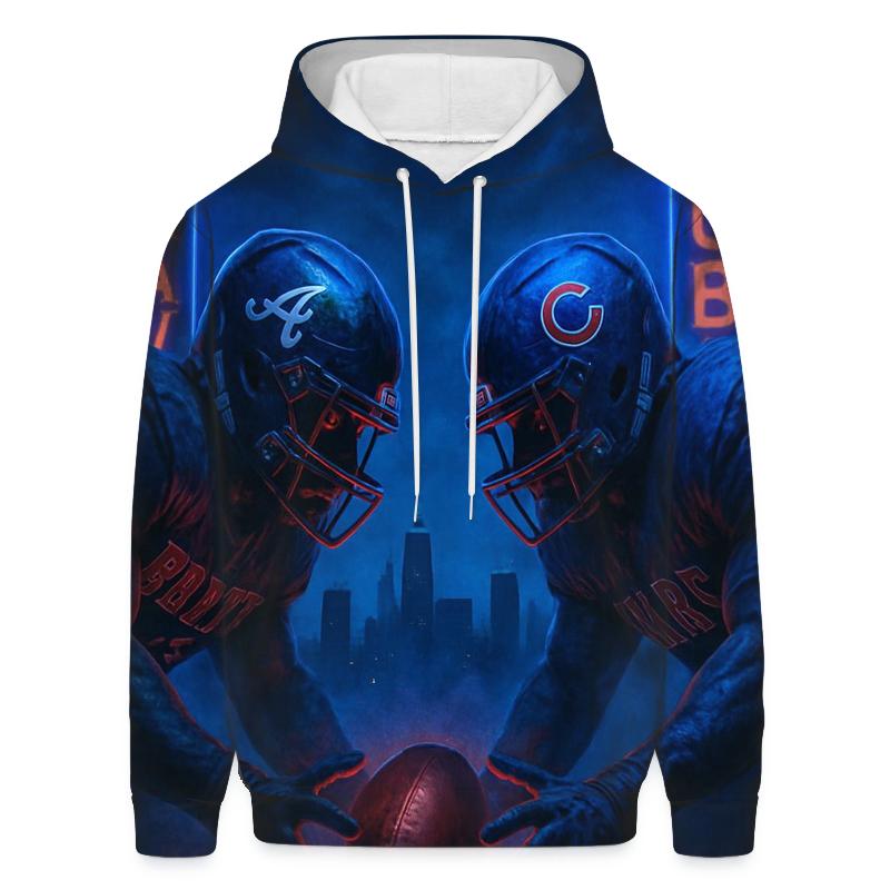 Midnight Masked Showdown embroidered hoodies