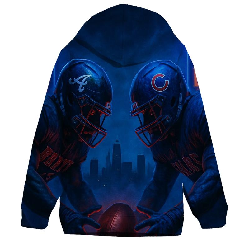 Midnight Masked Showdown embroidered hoodies