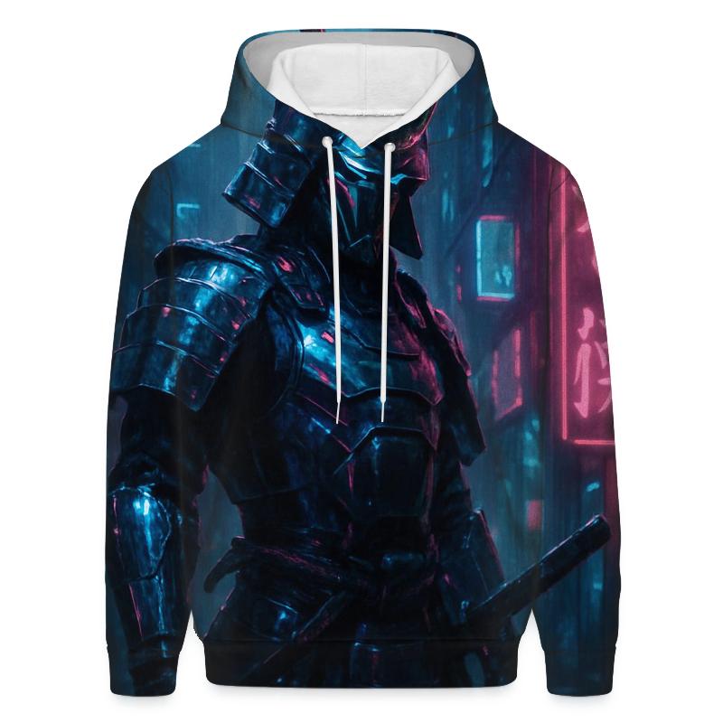 Cyberpunk Samurai Neon heavyweight hoodies
