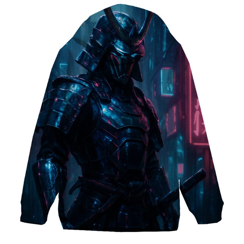 Cyberpunk Samurai Neon heavyweight hoodies