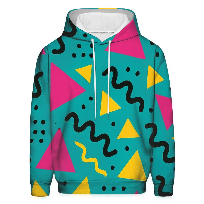 Memphis Shape Shuffle heavyweight hoodies