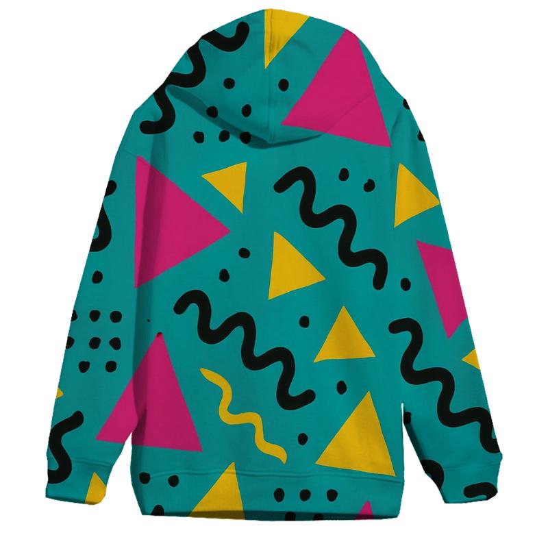 Memphis Shape Shuffle heavyweight hoodies