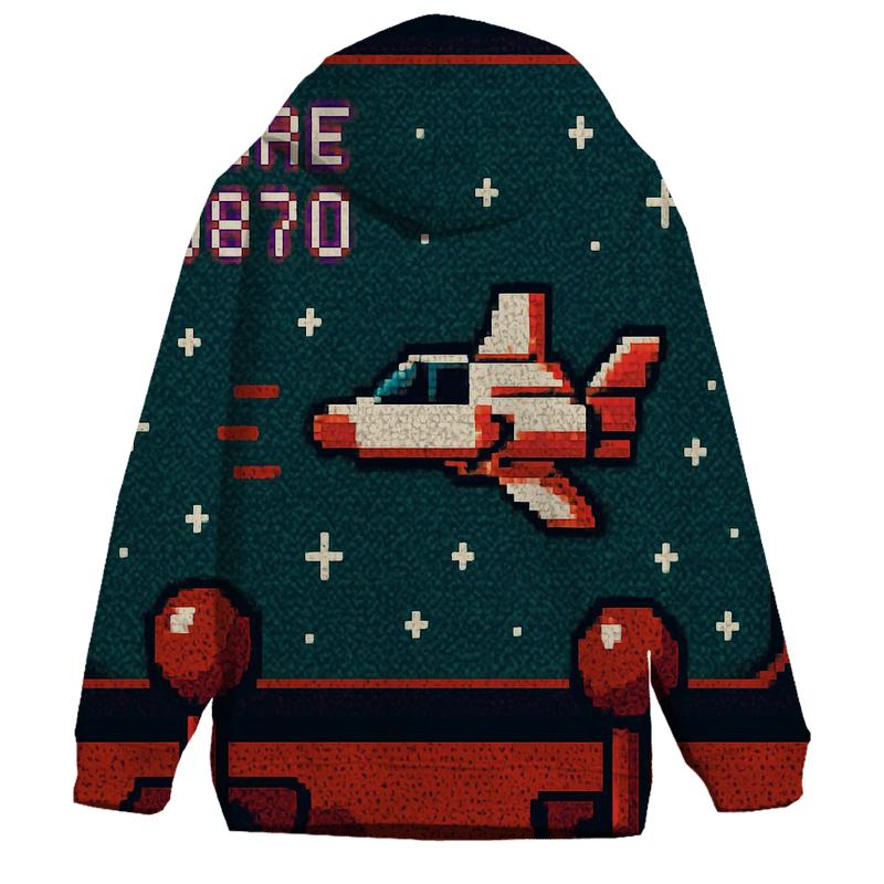 Vintage Pixel Arcade premium hoodies