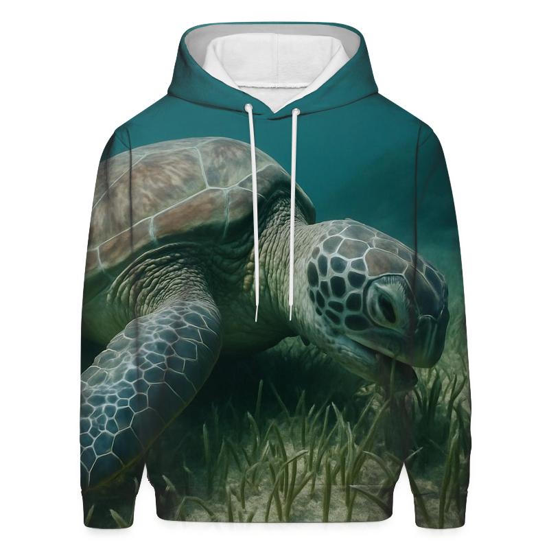 Pelagic Grazer — Green Sea Turtle designer hoodies
