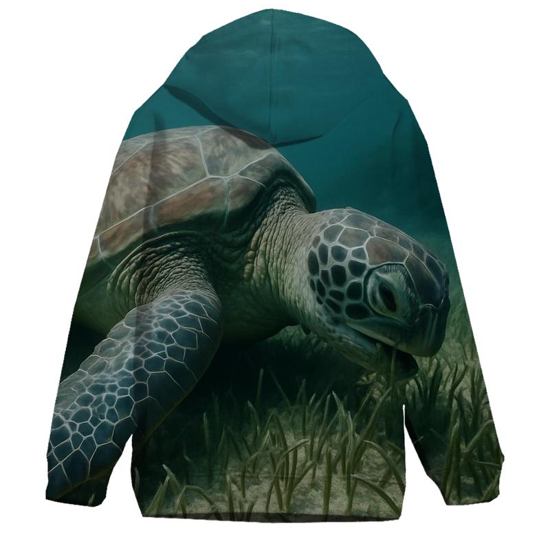Pelagic Grazer — Green Sea Turtle designer hoodies