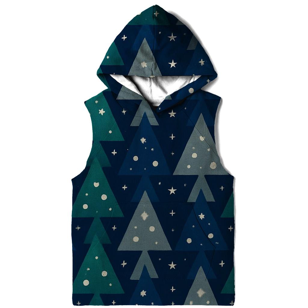Starry Tree Triangle Peaks Design premium hoodies