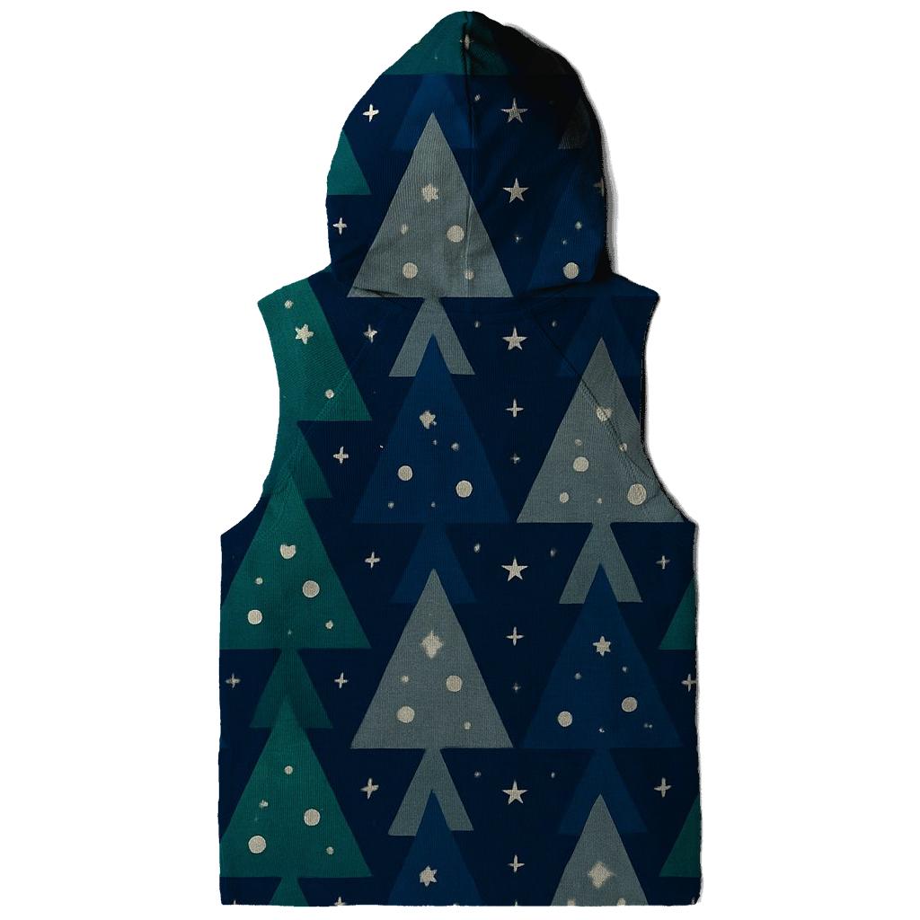 Starry Tree Triangle Peaks Design premium hoodies