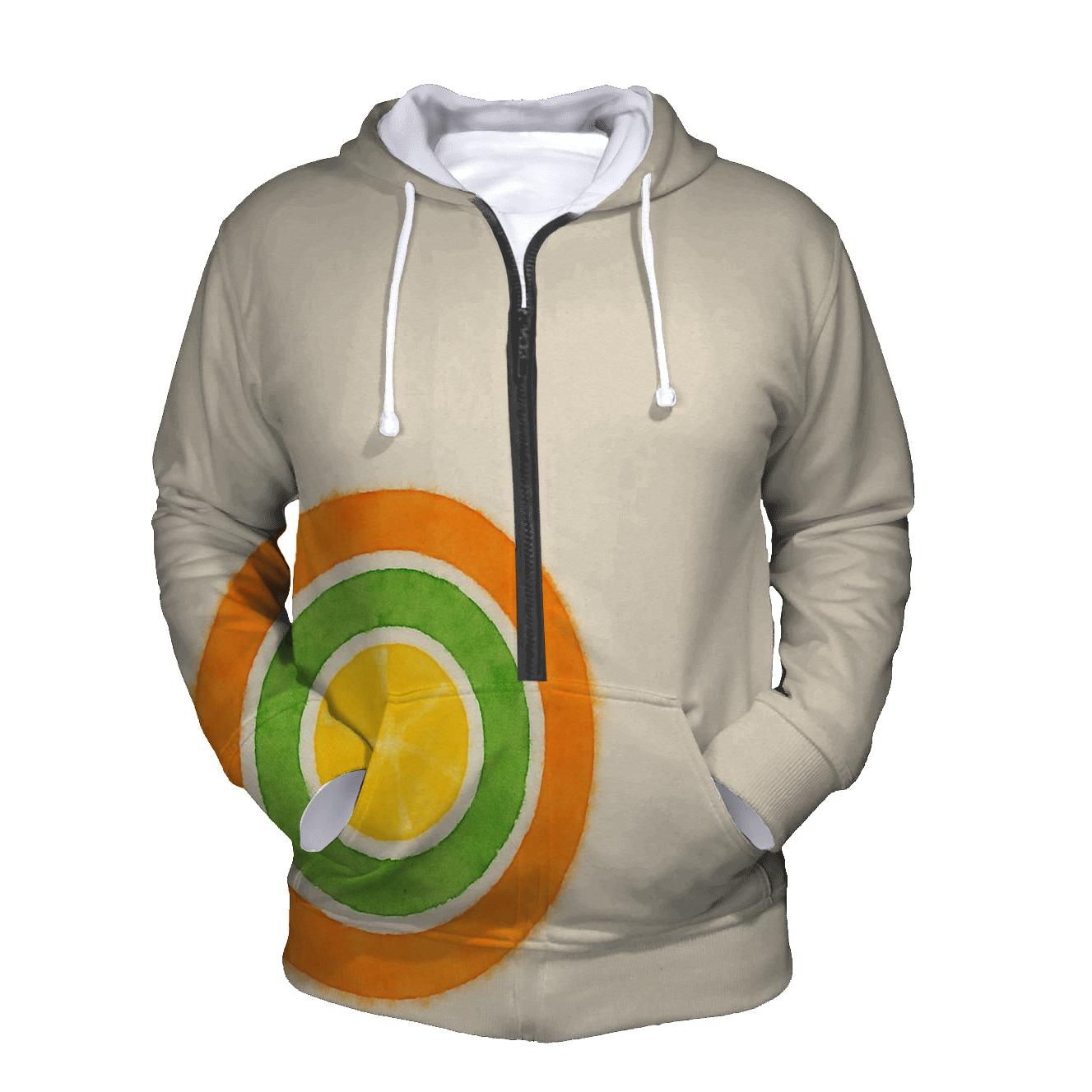 Offcenter Citrus Bullseye pullover hoodies