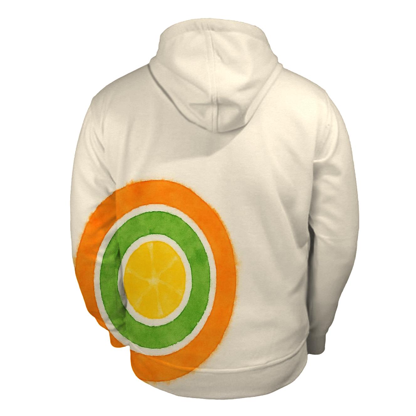 Offcenter Citrus Bullseye pullover hoodies