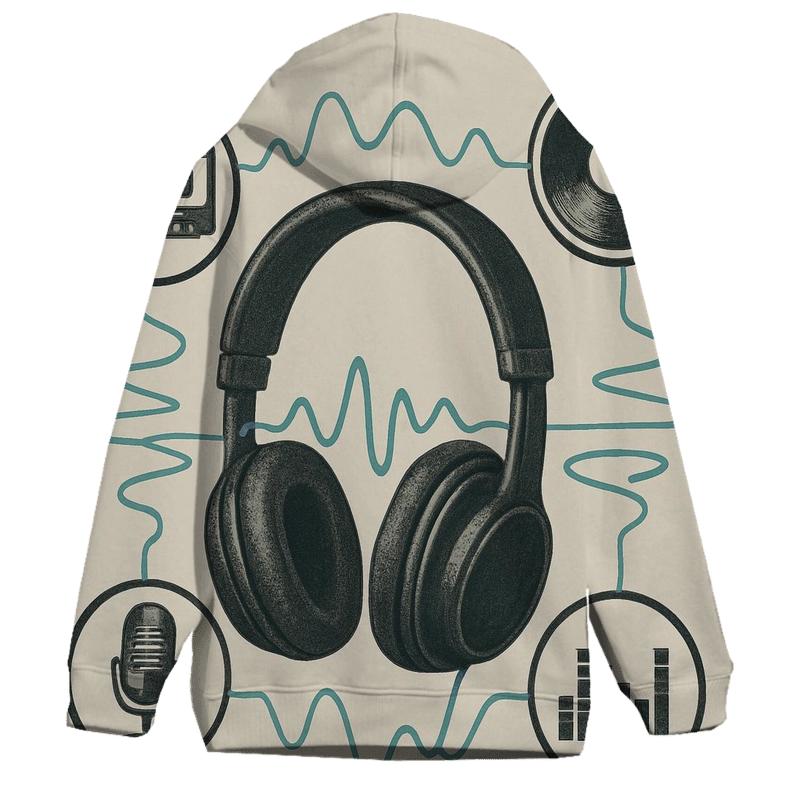 Headphone Orbit Diagram heavyweight hoodies