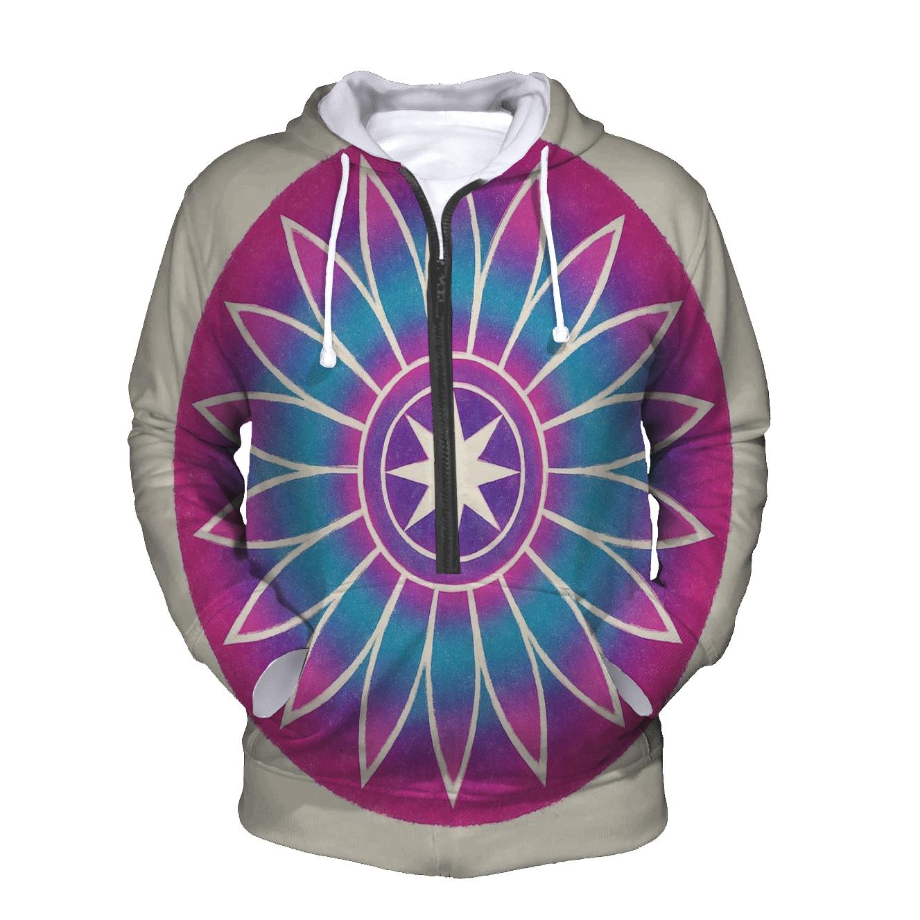 Mandala Sunburst designer hoodies