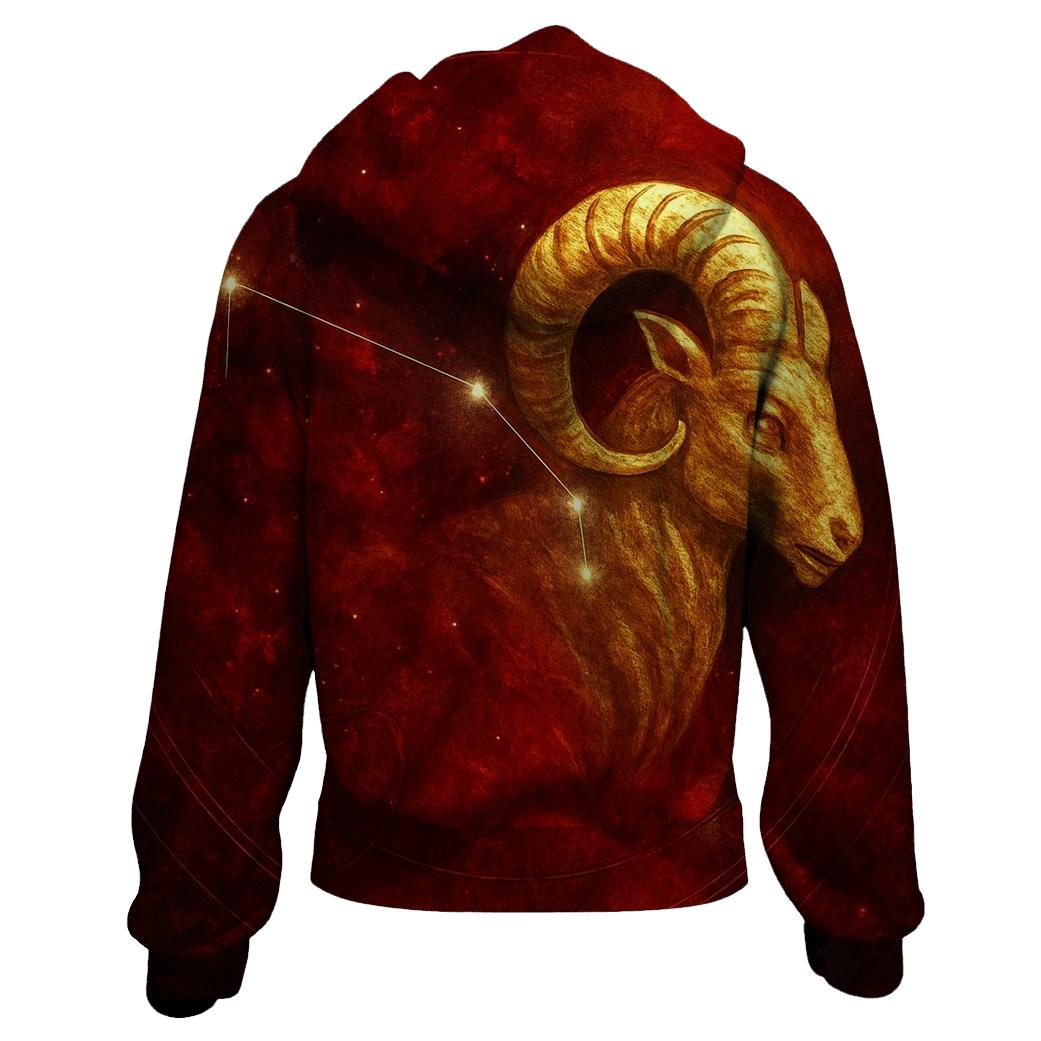 Stellar Aries Constellation Emblem designer hoodies