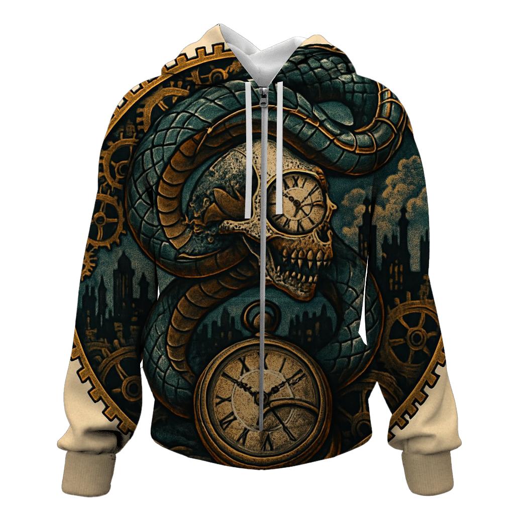 Clockwork Ouroboros Mechanism hoodie trends