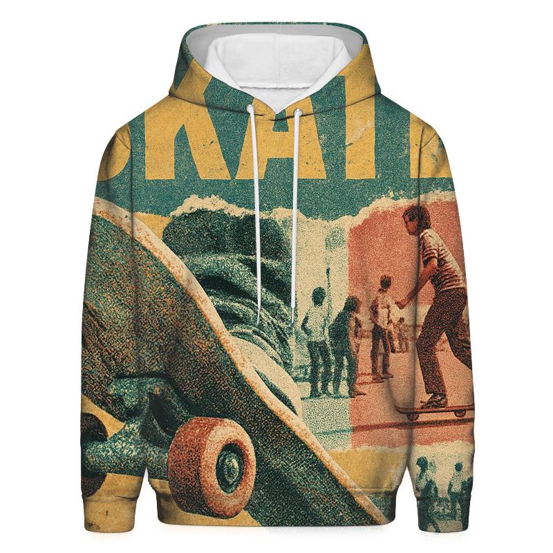 Vintage Skate Collage heavyweight hoodies