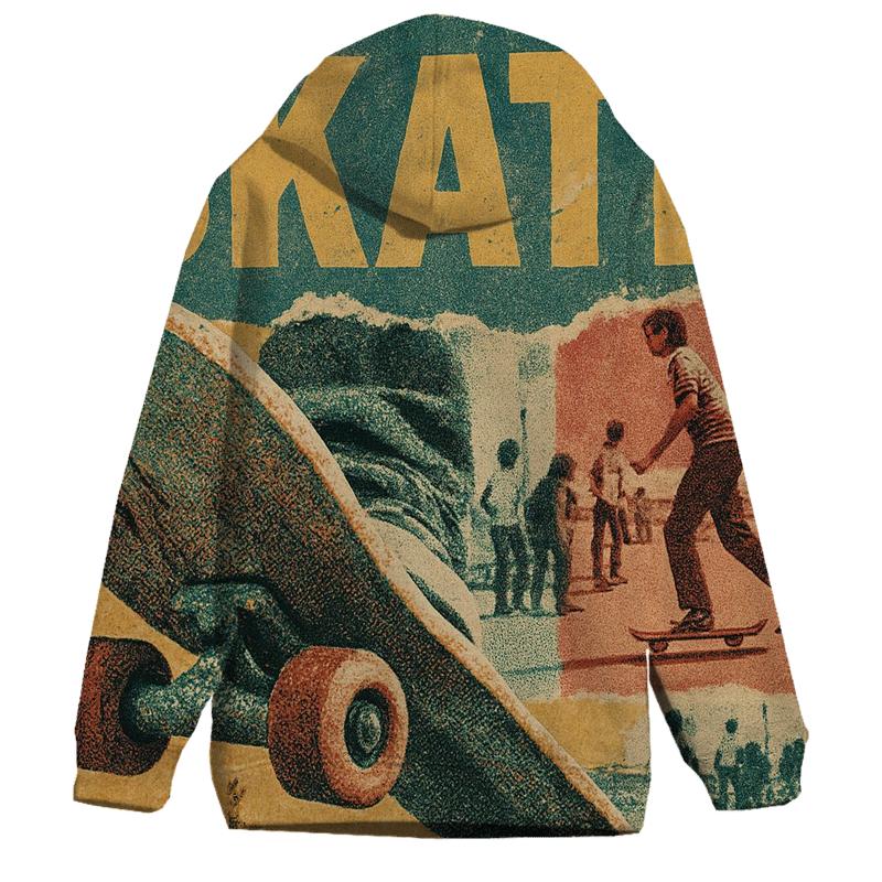 Vintage Skate Collage heavyweight hoodies