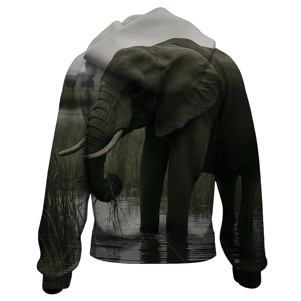 Marsh Matriarch — African Elephant designer hoodies