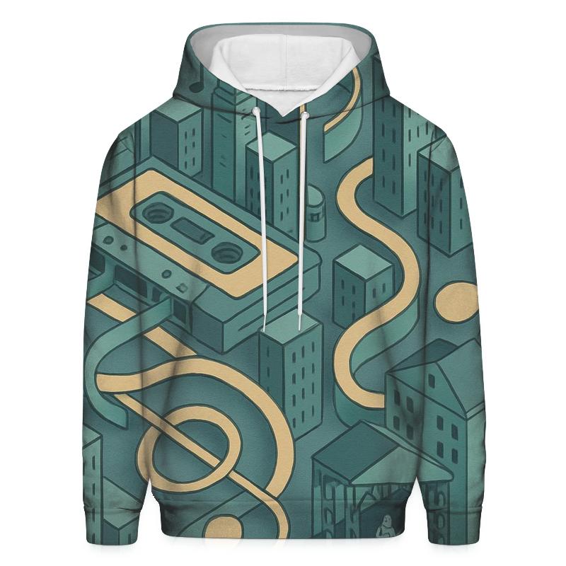Tape Maze Skyline zip-up hoodies