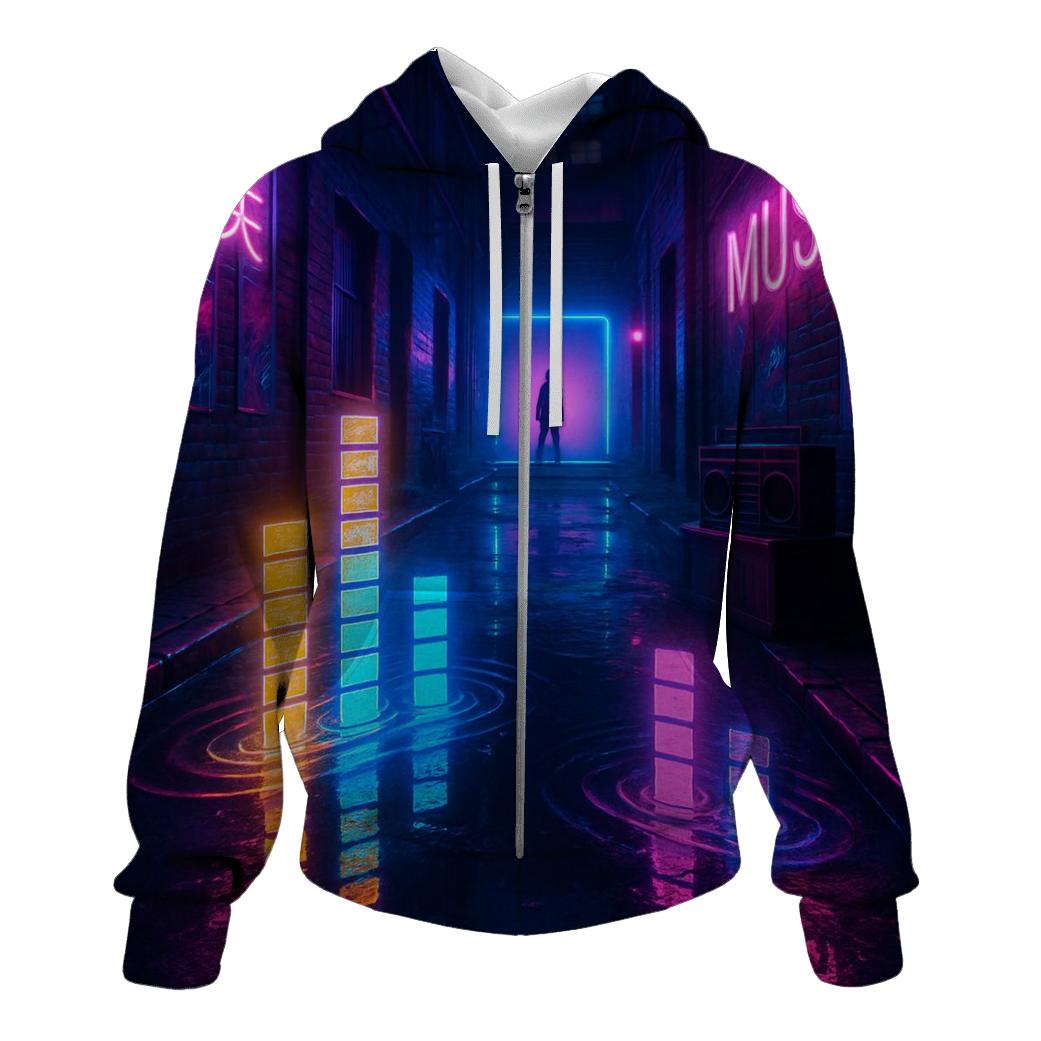 Neon Equalizer Alley hoodie trends