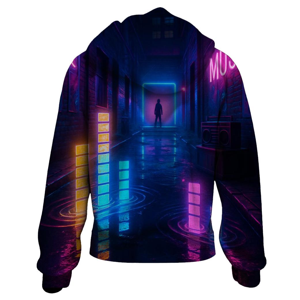 Neon Equalizer Alley hoodie trends