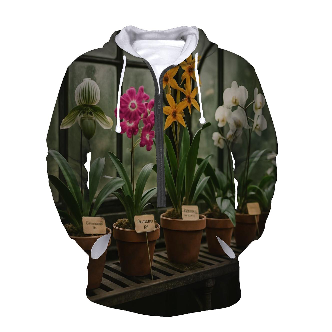 Victorian Greenhouse Orchid Table pullover hoodies