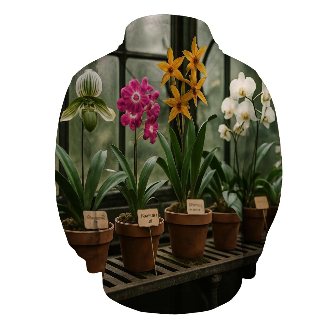 Victorian Greenhouse Orchid Table pullover hoodies