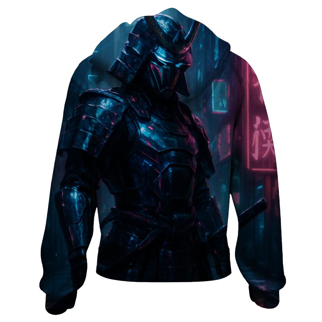 Cyberpunk Samurai Neon hoodies fashion