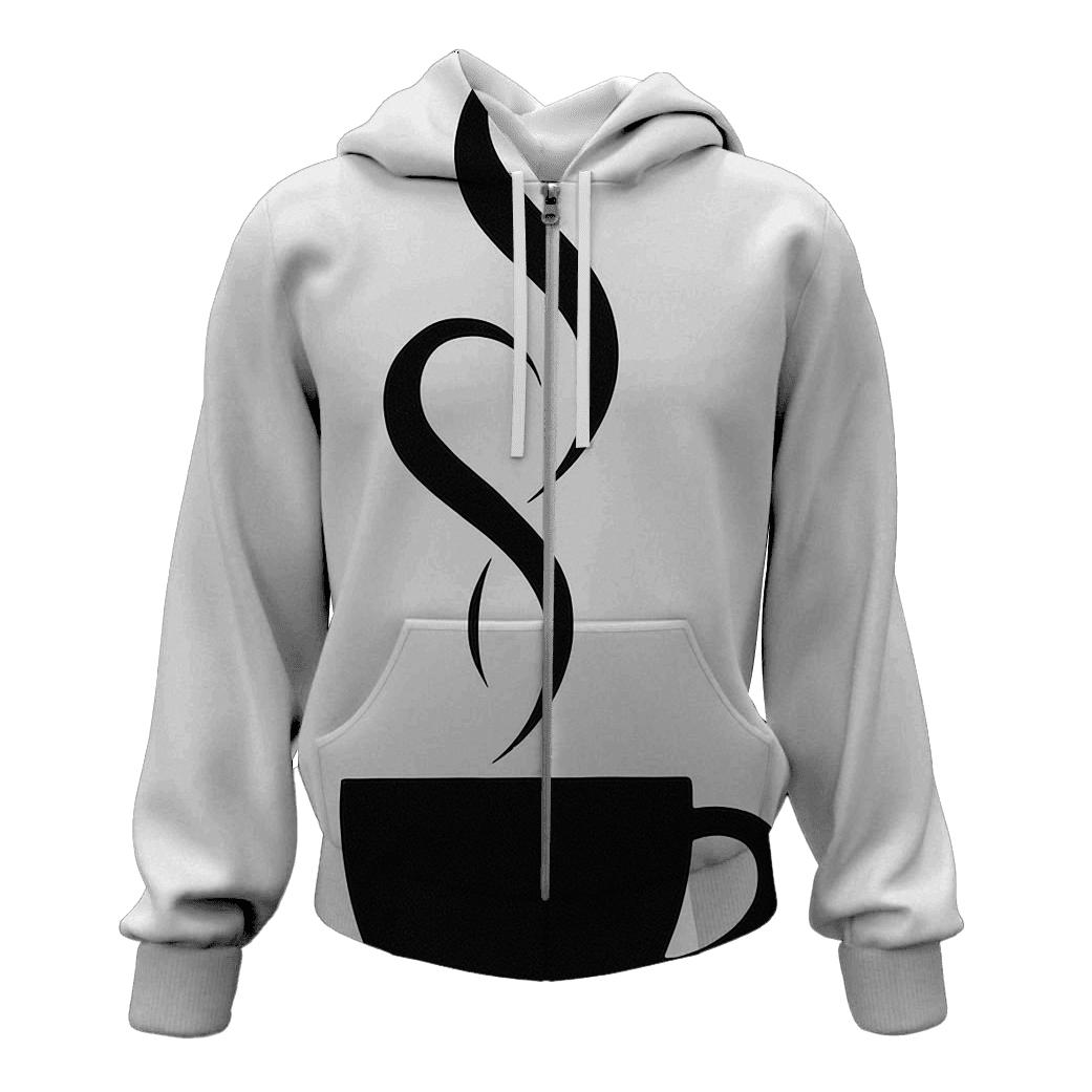 Steam Ribbon Minimal custom hoodies