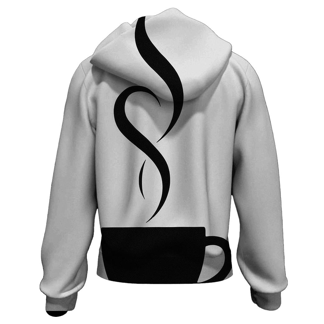 Steam Ribbon Minimal custom hoodies