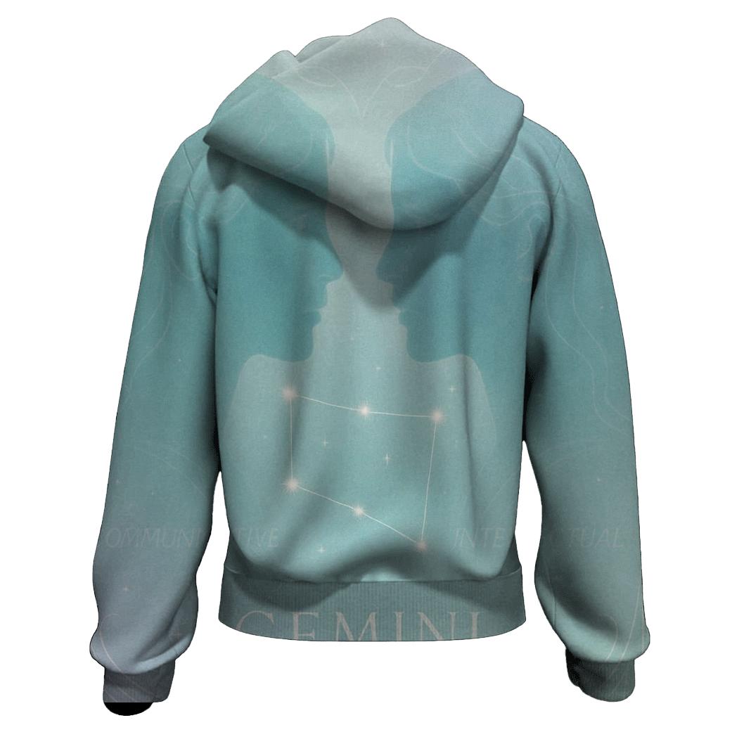 Ethereal Gemini Twins Portrait hoodies fashion