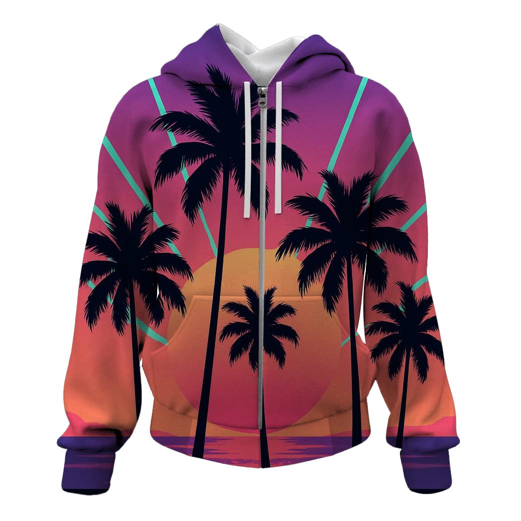 Palm Laser Silhouette premium hoodies