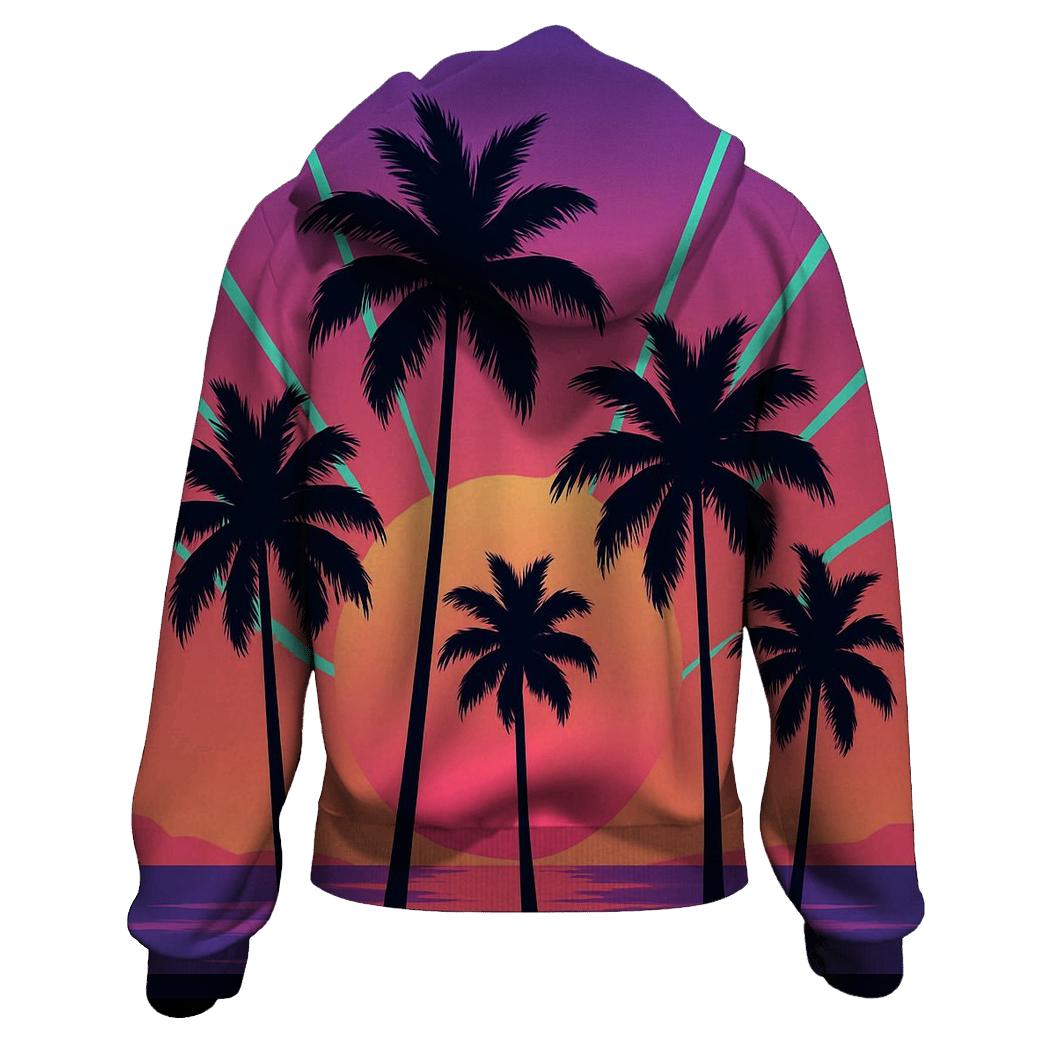 Palm Laser Silhouette premium hoodies