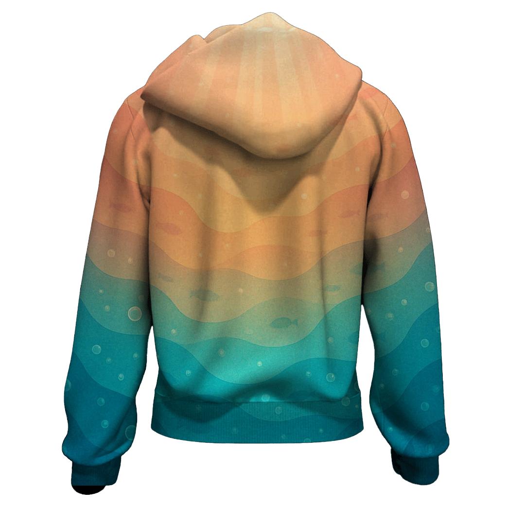 Coral Reef Fade custom hoodies