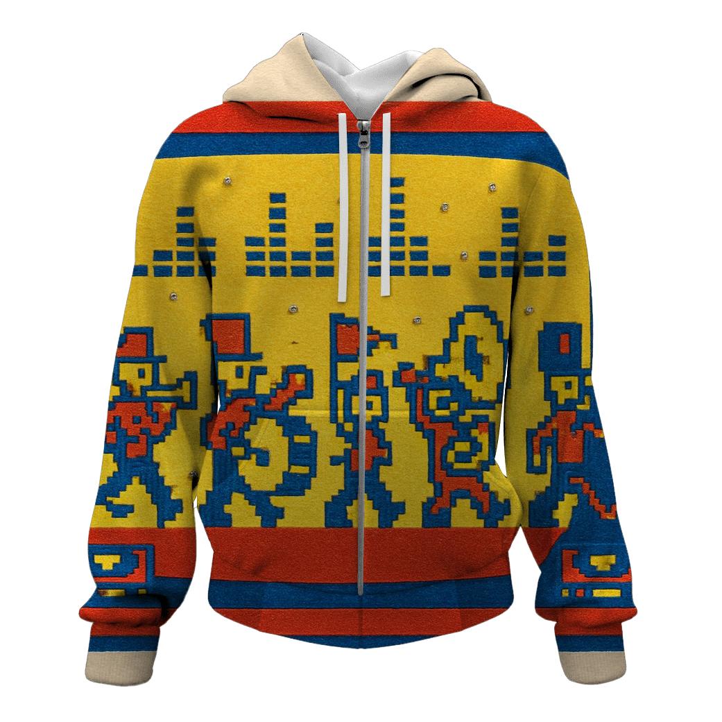 Pixel Pop Parade hoodie trends