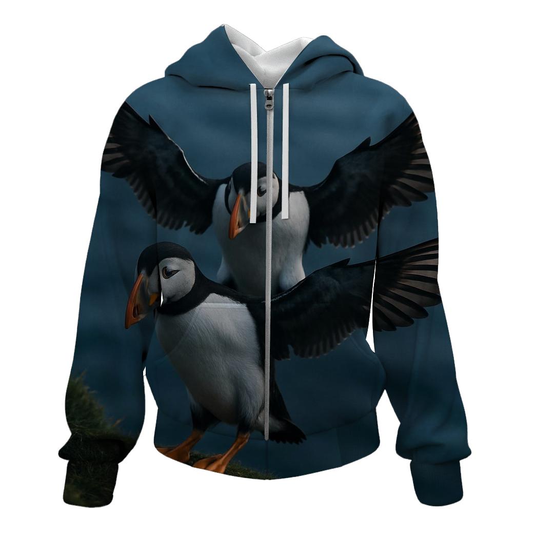 Cliff Couriers — Atlantic Puffin Pair pullover hoodies