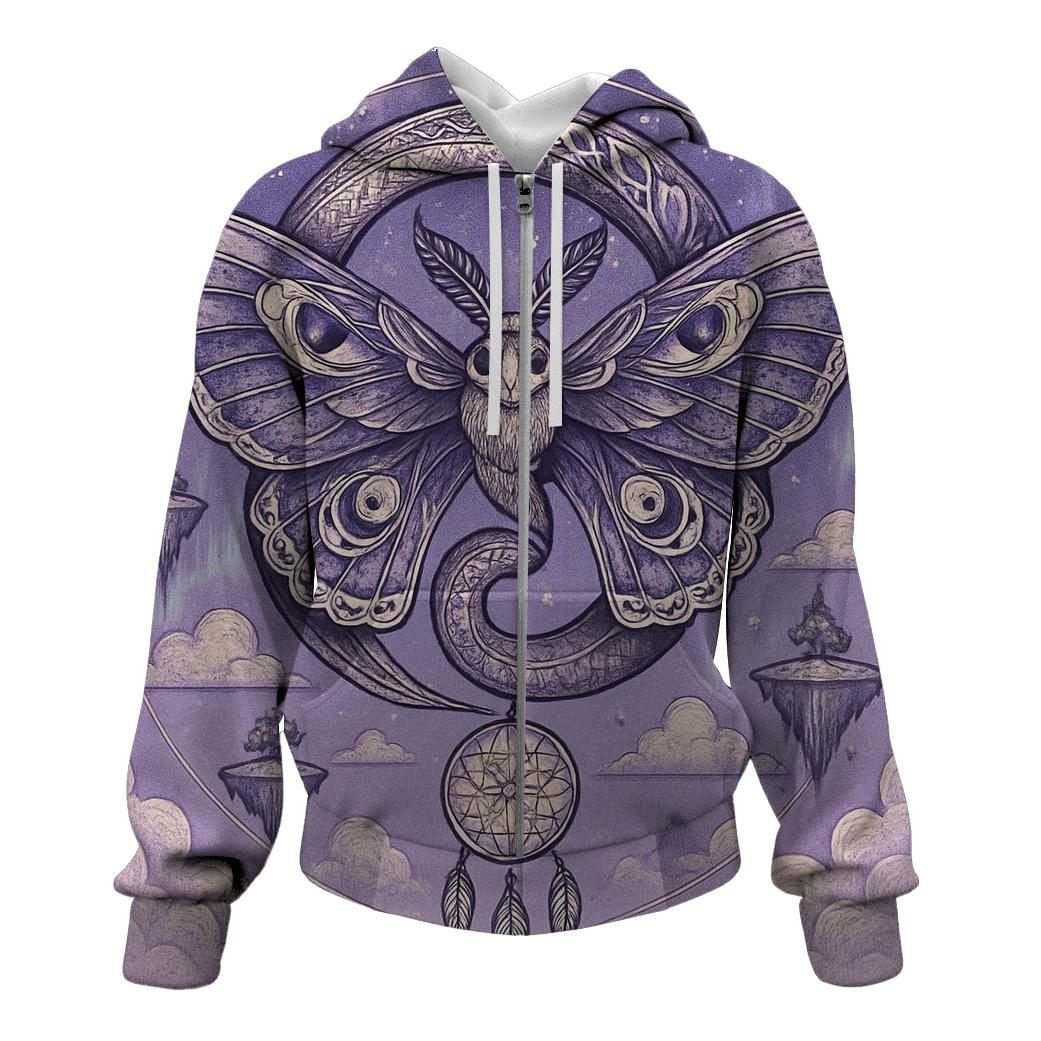 Ouroboros Dreamweaver Moth custom hoodies