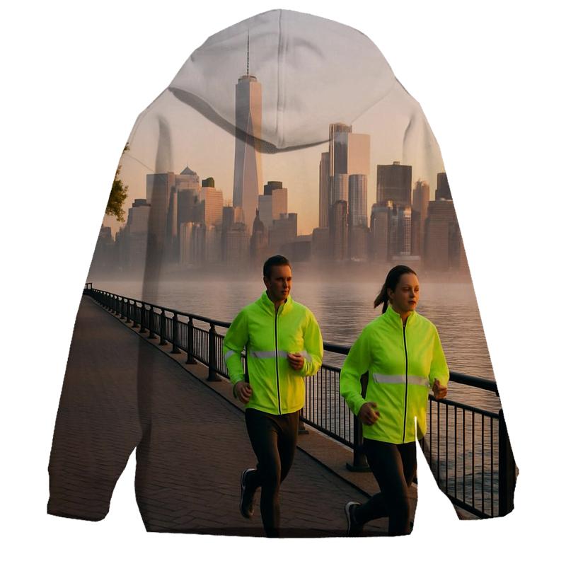 Hudson River Sunrise Panorama hoodie styles