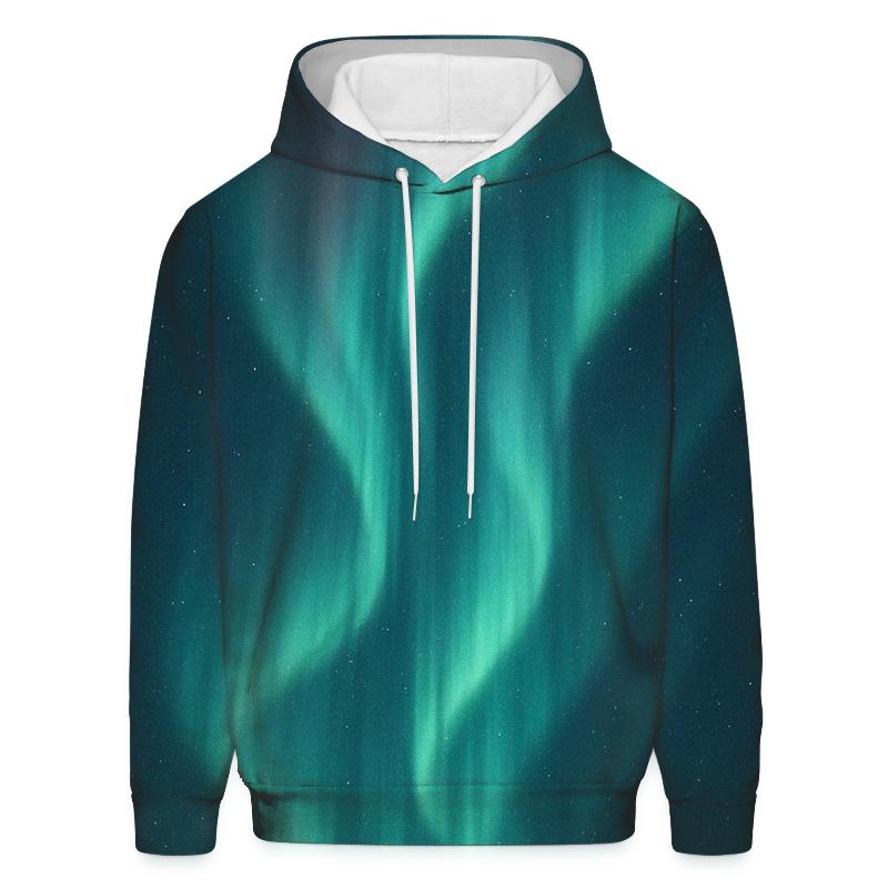 Aurora Curtain Drift zip-up hoodies