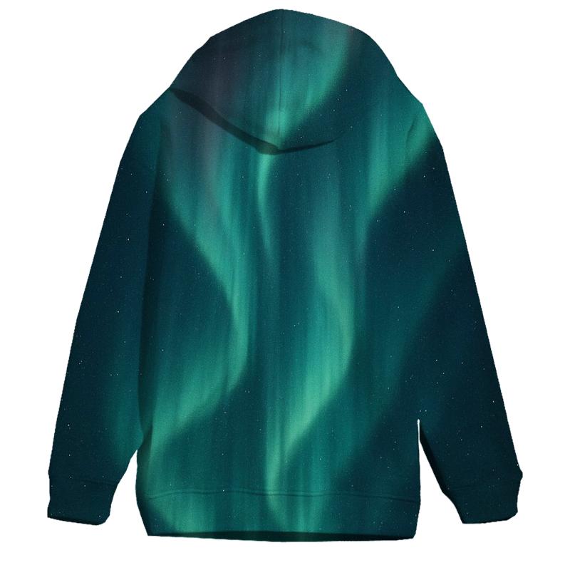 Aurora Curtain Drift zip-up hoodies