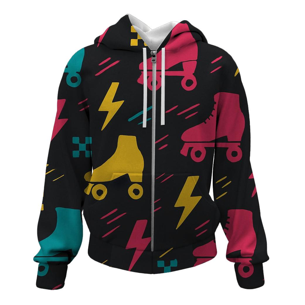 Turbo Skate Pattern designer hoodies
