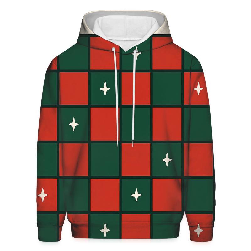 Little Star Checker zip-up hoodies