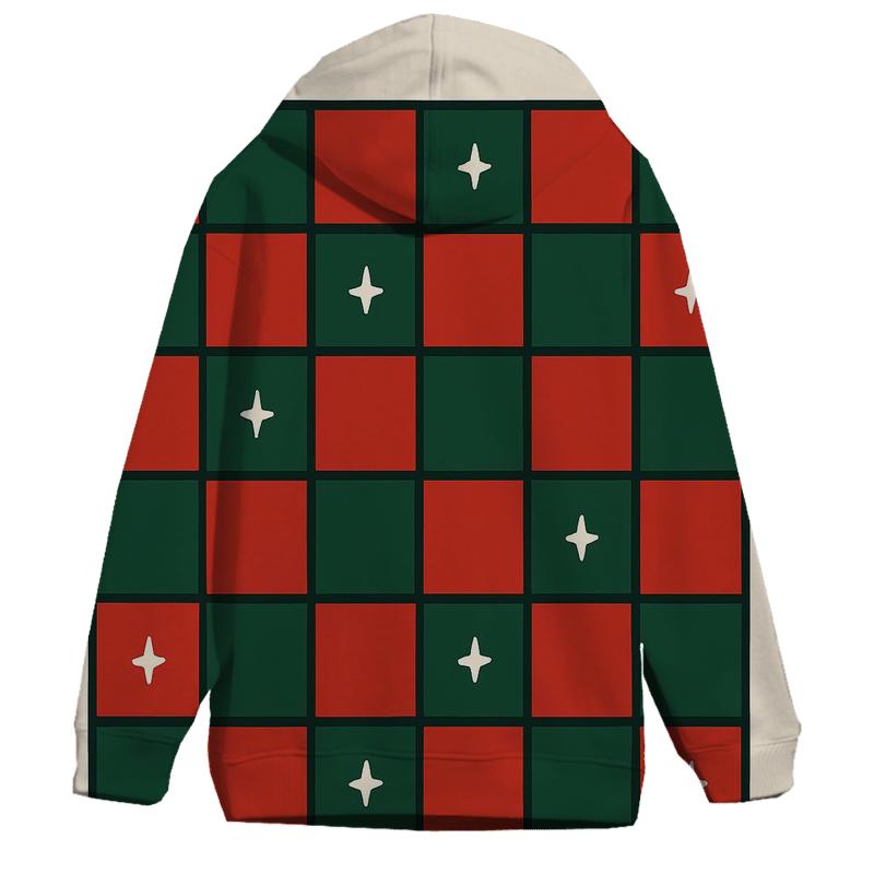 Little Star Checker zip-up hoodies