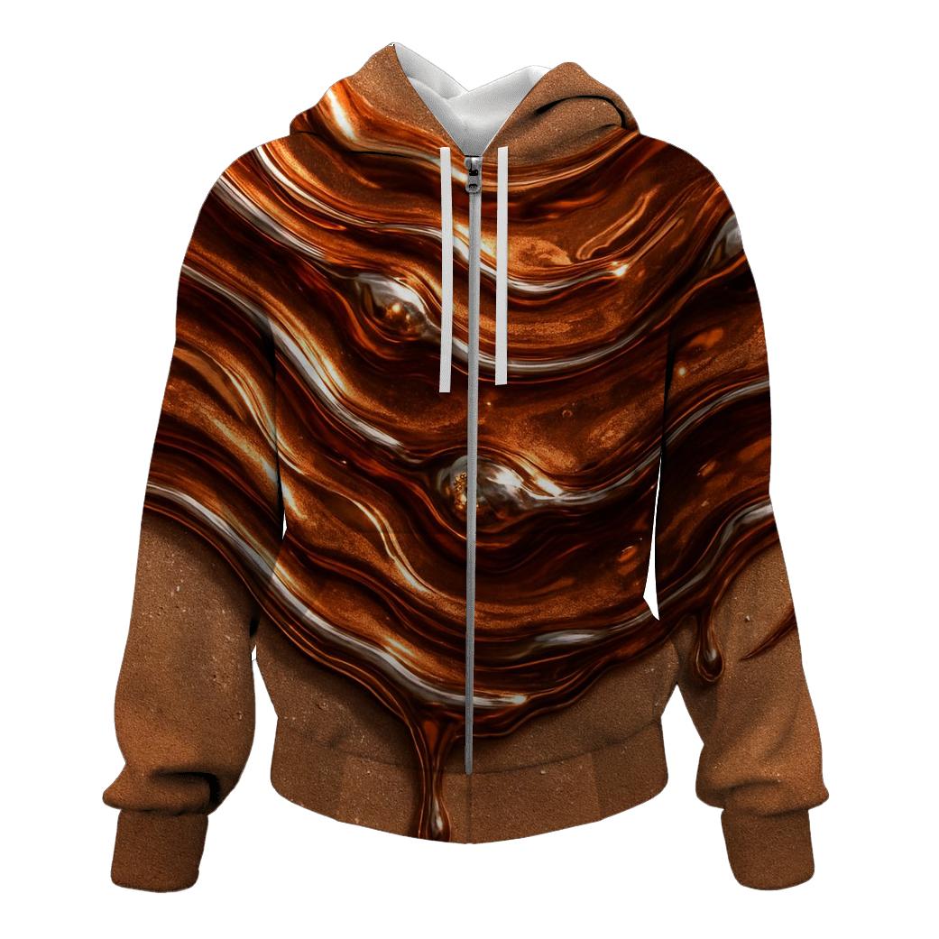 Copper Ripple Luxe graphic hoodies
