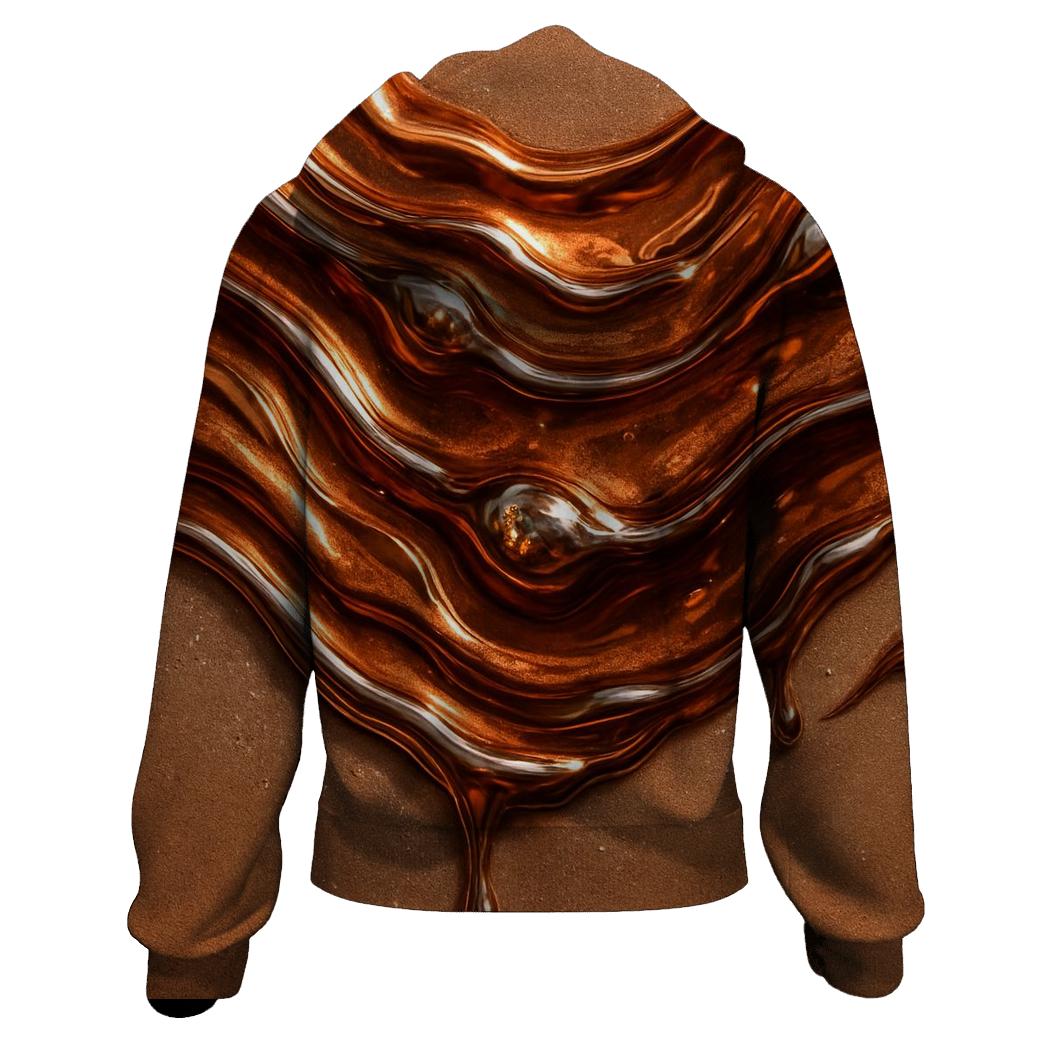 Copper Ripple Luxe graphic hoodies
